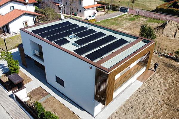 Impianto fotovoltaico tetto